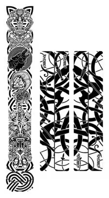 DYEDBRO Viking Frame Sticker Black Gloss