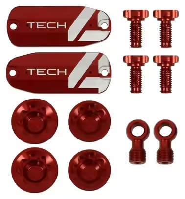 Customisation Kit for Hope Tech 4 E4 Brakes Red
