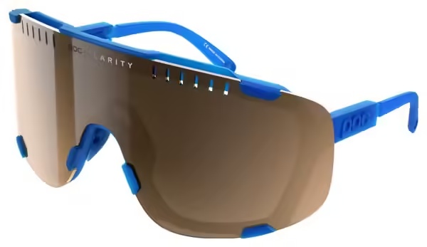 POC Devour Opal Blue Sunglasses - Translucent Brown\/Silver Mirrored Lenses
