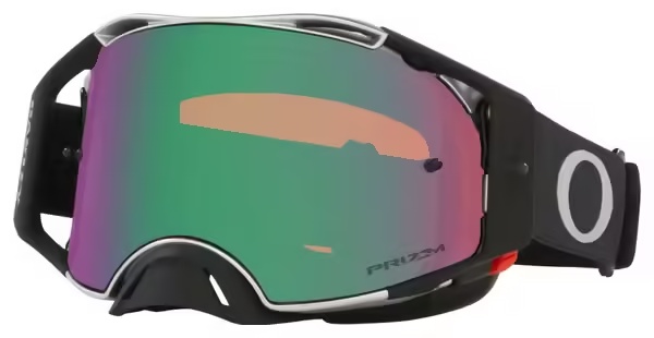 Oakley Airbrake MX Tuff Blocks Gunmetal Black Prizm Mx Jade Iridium Goggle \/ Ref: OO7046-C1
