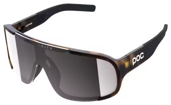 Poc Aspire Tortoise Brown Goggles - Clarity Road Sunny Silver lenses