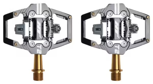 HT Components T2 Titanium Black Automatic Pedals