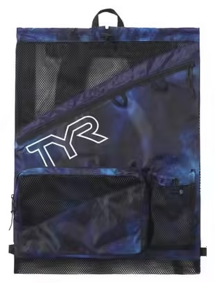 TYR Elite Team 40L Mesh Backpack Blue