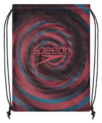 Speedo Printed Mesh Bag Black\/Blue\/Red