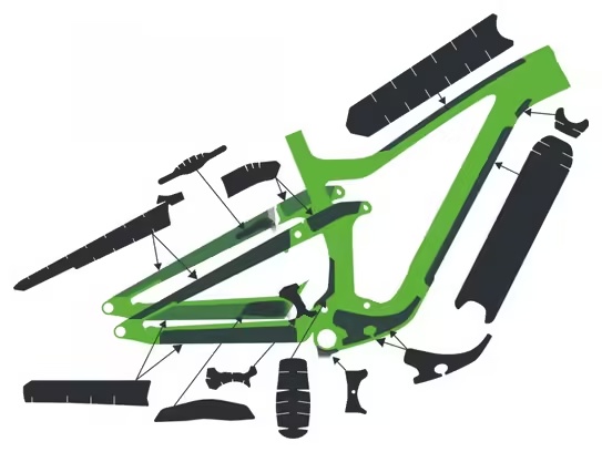 Syncros Frame Protection Kit for Scott Ransom Clear Matt