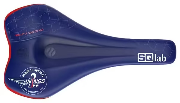 Saddle SQlab 611 Ergowave Active 2 1 Ltd Wings For Life Blue Red