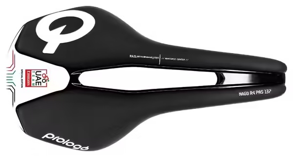 Prologo Saddle Nago R4 Team UAE PAS Nack Black \/ White