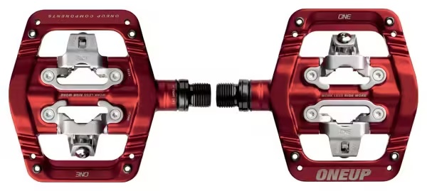 OneUp Clip Pedals Red
