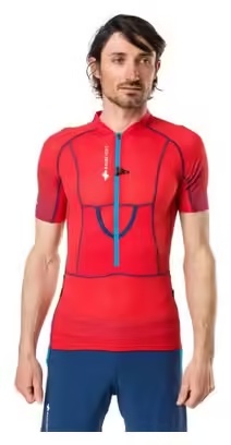 Raidlight Short Sleeves Jersey 1\/2 Zip XP FIT 3D Red Men