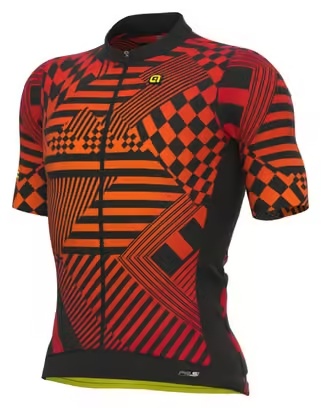 Alé Checker Short Sleeve Jersey Red