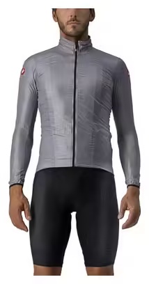 Castelli Aria Shell Windbreaker Jacket Grey