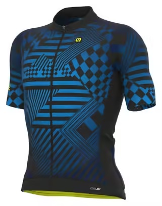 Alé Checker Short Sleeve Jersey Blue