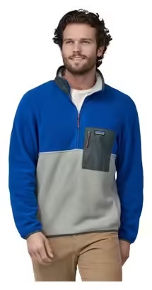 Patagonia Microdini 1\/2 Zip Fleece Pullover Blue\/Grey
