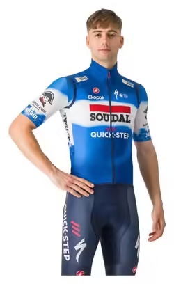 Castelli Pro Light Wind Soudal Quick-Step 2024 Windproof Vest Blue