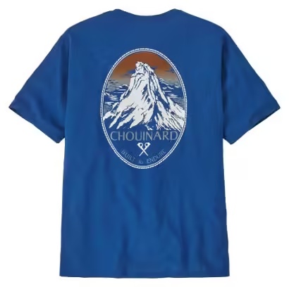 Patagonia T-Shirt Chouinard Crest Pocket Responsibili-T Blue