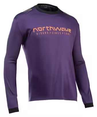 Northwave Sharp Violet\/Orange long sleeve jersey