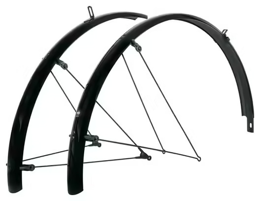 Pair of SKS Bluemels mudguards 24'' I 53 mm Black