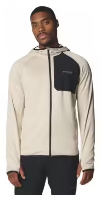 Columbia Triple Canyon II Beige\/Black Hooded Fleece Jacket