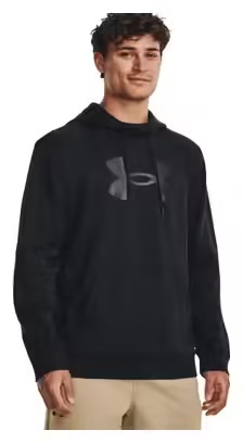 Under Armour Fleece Big Logo Hoodie Black Men