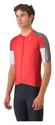 Castelli Entrata 6 Men's Short Sleeve Jersey Blue Red Bordeaux