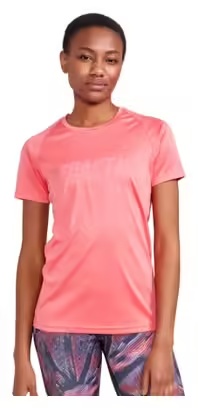 Women's Craft Core Essence Pink Logo short-sleeved jersey