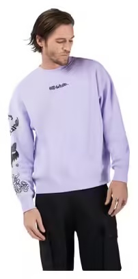 Fox Oversized Crew Hello Future Purple Sweatshirt