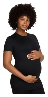 Nike (M) One Maternity Black Women's short sleeve jersey