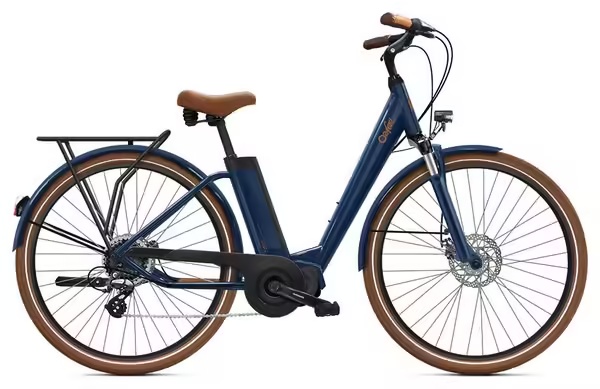O2 Feel iVog City Up 4.1 Shimano Altus 8V 400 Wh 28'' Bleu Boréalelectric city bike