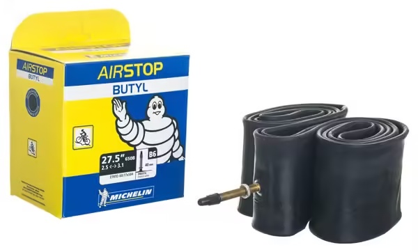 Michelin Inner Tube B6 Airstop 27.5x2.35/3.00 Presta 40mm 1 391-michelin-inner-tube-b6-airstop-27-5×2-35-3-00-presta-40mm-1.jpg