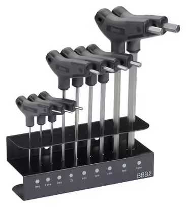 BBB Hex T Set Kit of 8 Allen keys