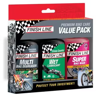 Finish Line Premium Bike Care Kit 3x120 ml