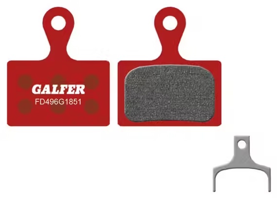 Galfer FD496 G1851 Advanced Semi-Metallic Brake Pads for Shimano Tiagra \/ 105 \/ Ultegra \/ Dura-Ace \/ GRX \/ Metrea \/ XTR \/ RS305-405-505-805 Disc Brakes
