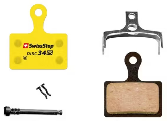 2x Pair of SwissStop Disc 34 RS Organic Pads for Shimano \/ TRP \/ Tektro \/ Rever brakes