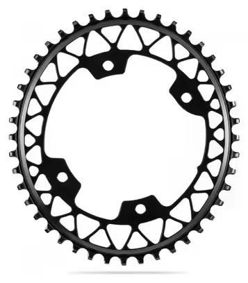 AbsoluteBlack Narrow Wide Oval Chainring Gravel 110\/4 BCD 12 S Black