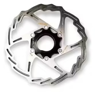 Ashima ARO 18 Centerlock Brake Disc in Stainless Steel ARP Black