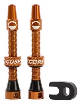 Tubeless CushCore valves 44 mm Orange