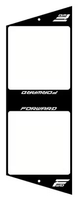 Forward Number Plate XL Black