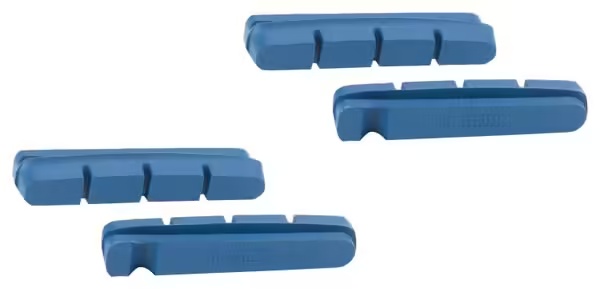 XLC 2 Pairs of Brake pads to Carbon rim Cartridge 55 mm Blue