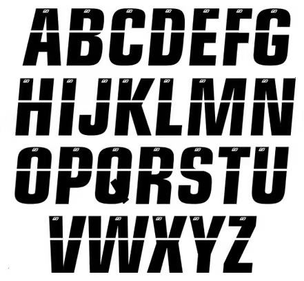 Letter for Front Plate Insight 4cm Black