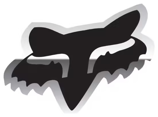 Fox Fox Head 2.5 '' Chrome Stickers